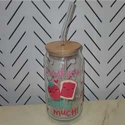 Valentine's Day 18oz Glass Cup #3