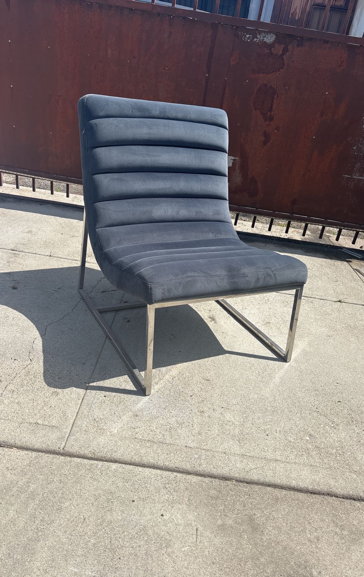 Navy armchair