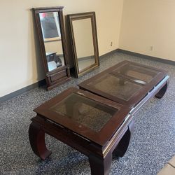 Free Tables and Mirrors wood