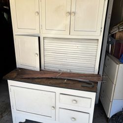 Amish Antique Vintage Hutch Cabinet
