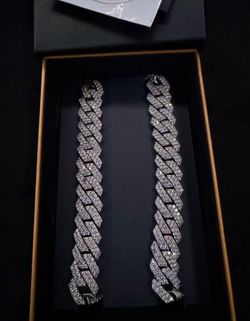 Silver chain With CZ stones