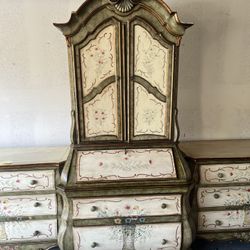 Pulaski Secretary Desk and Side Tables 
