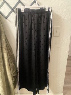 Adidas women’s Satin polka dot track pants
