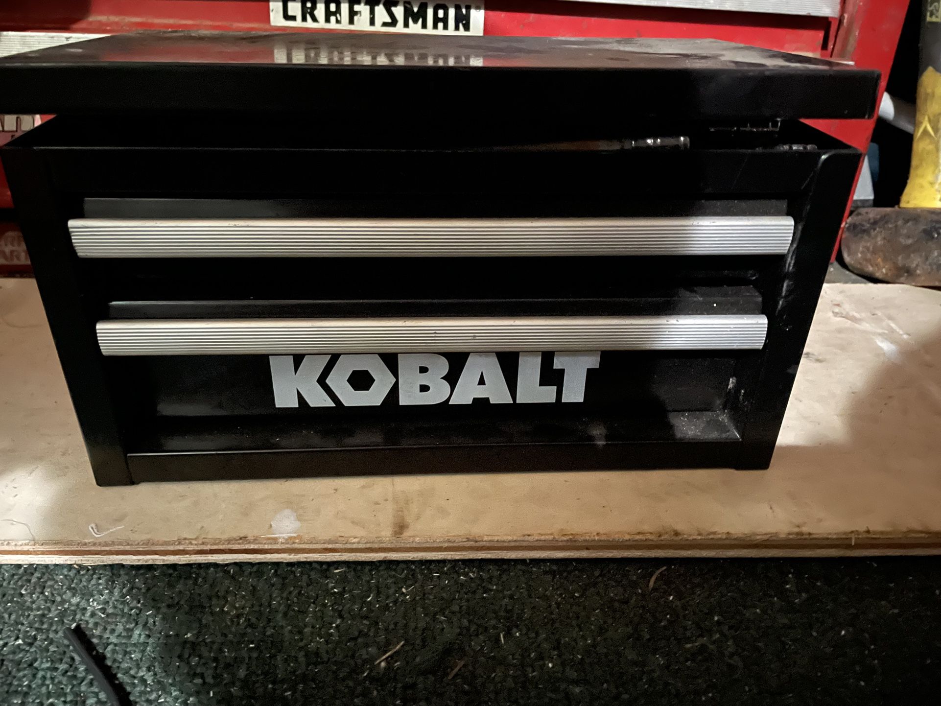 Kobalt Tool Box With Some Socket Attachements