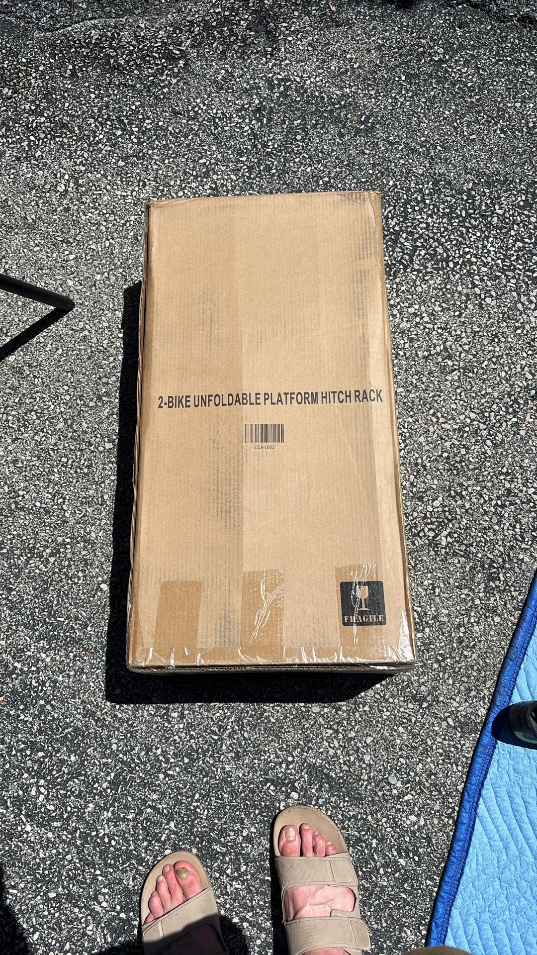 2-Bike Unfoldable Platform Hitch Rack