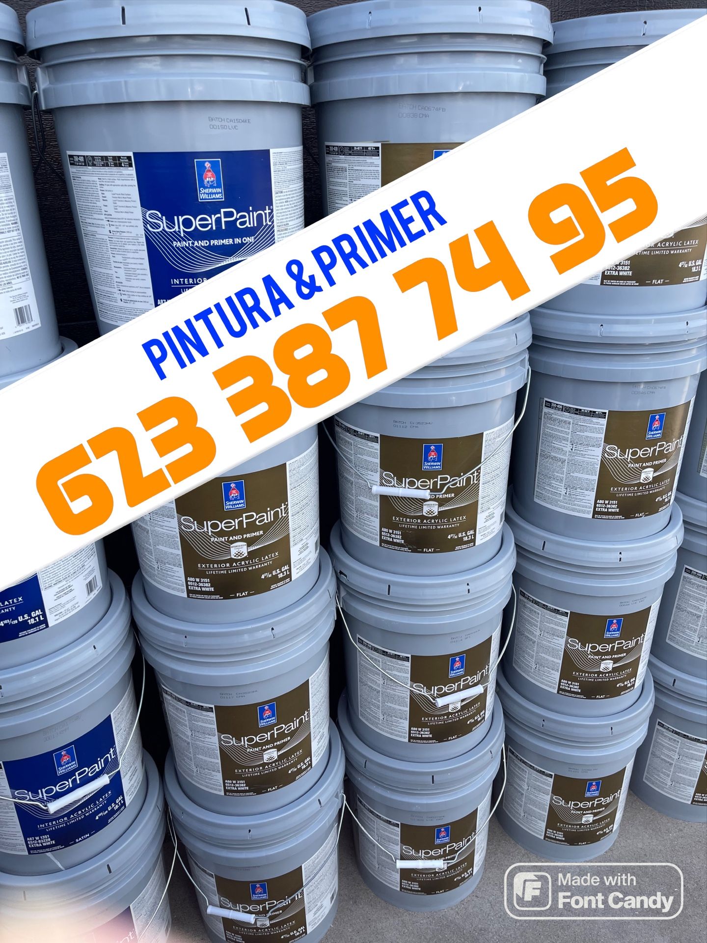 White Semigloss Eggshell Paints