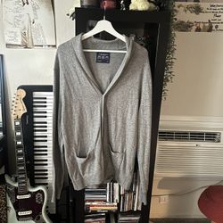 American Eagle Grey Athletic Fit Cardigan