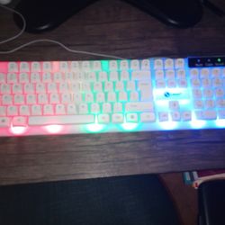 White RGB Keyboard