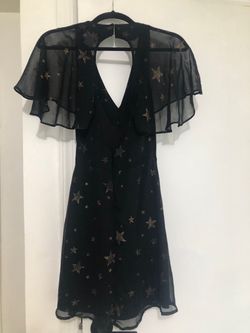 ASOS Black Glitter Top Size US 2