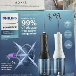 Philips Sonicare Cordless Rechargeable Power Water Flosser, 2-pack