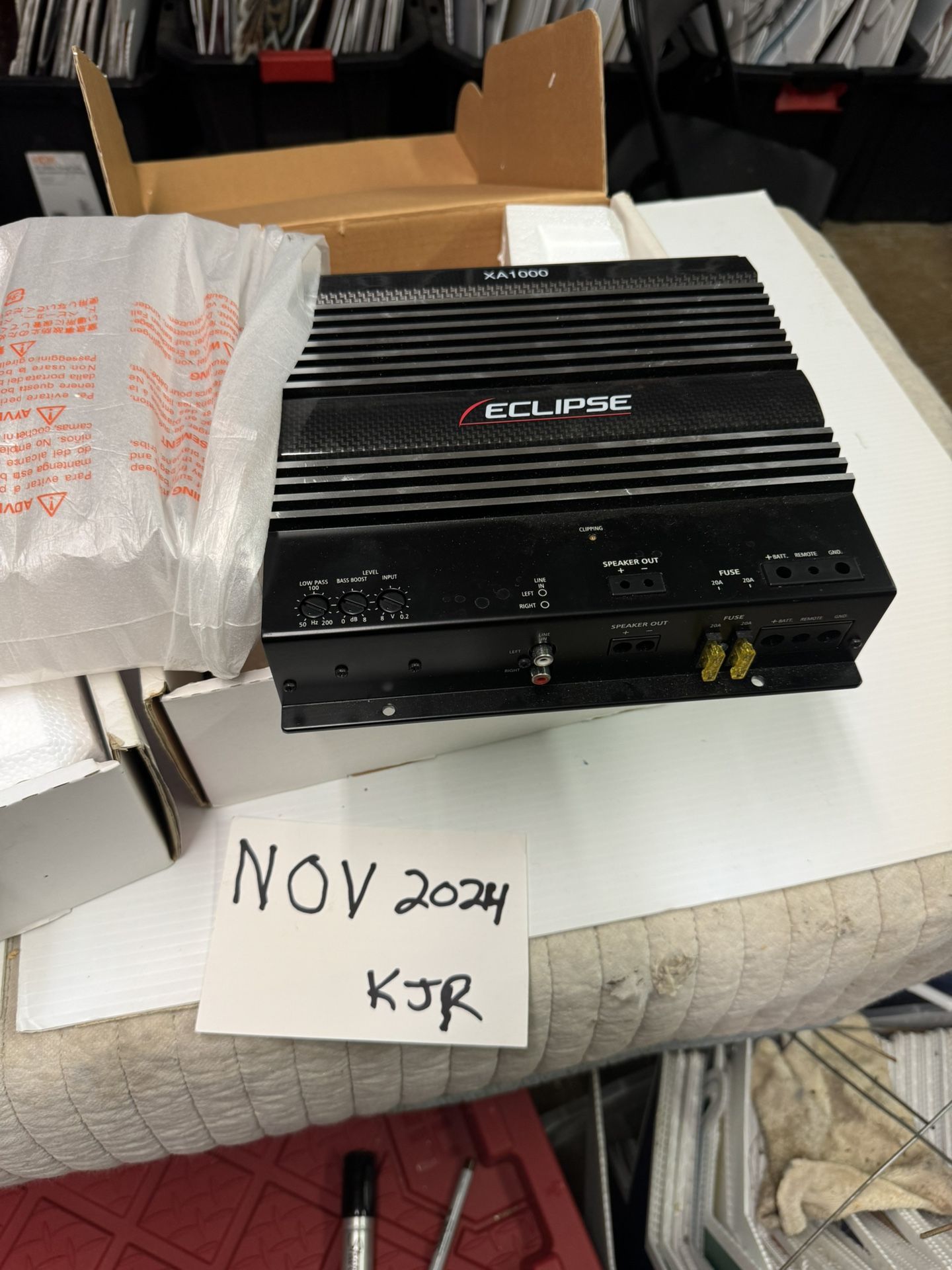 Eclipse Monoblock Car Amplifier. 480 Watts @2 Ohm. Nice