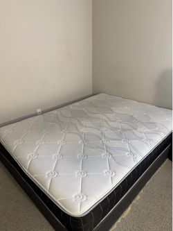 Queen mattress and Bed frame