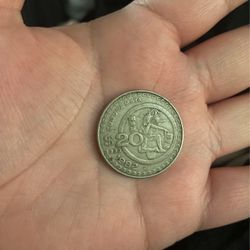 1982 Mexicanos Culture Maya 20.00 Coin $100obo
