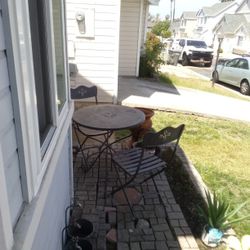 Wrought Iron Antique Table And Chairs 