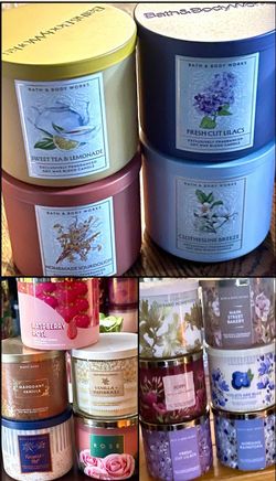 single wick candles/lotion