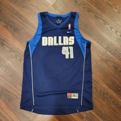 Vintage Dallas Mavericks Dirk Nowitzki Nike Jersey Large