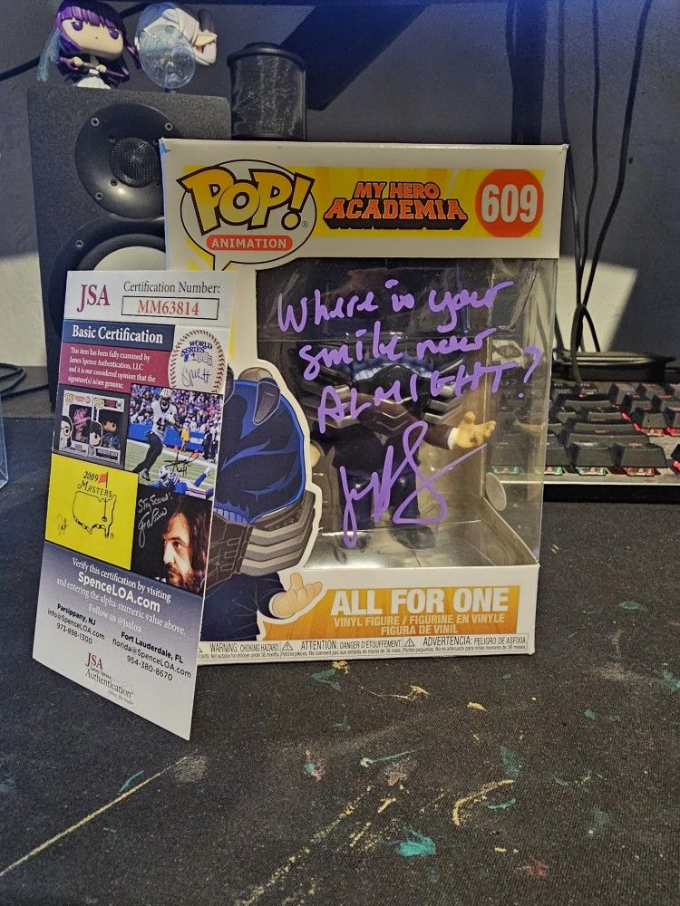All For One Signed Funko Pop