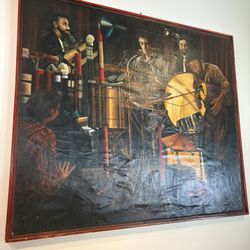 Red Barron Auction Vintage Jazz Band Painting - Must Sell Fast!
