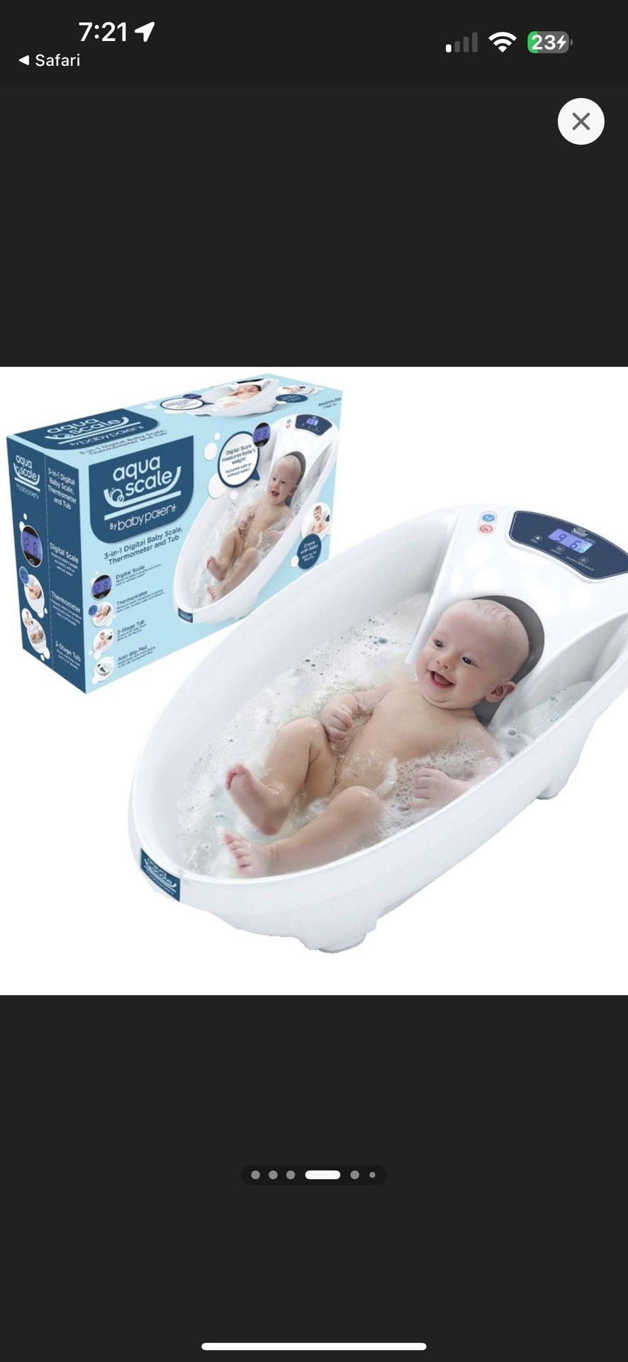 Baby Tub With Thermometer