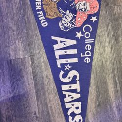 VINTAGE PENNANT FELT NCAA College ALL STARS Vintage SOLDIER FIELD Logo