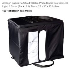 Amazon Basics Portable Foldable Photo Studio Box