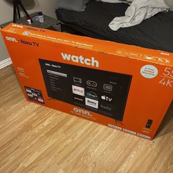 Brand new 55in 4K UHD  Tv Onn Roku Need It Gone Today 
