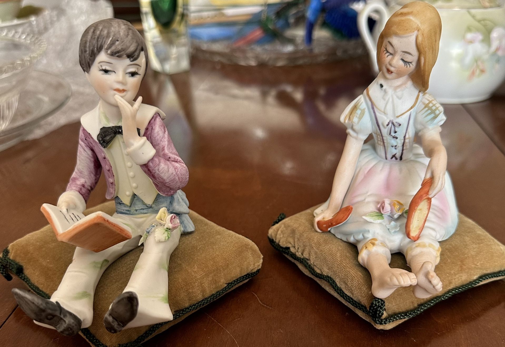Vintage Lenwile China Ardatt Boy And Girl Figurines- Set Of 2