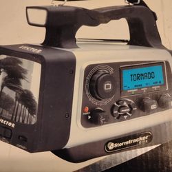 New Vector Stormtracker Elite Portable TV Weather Radio Emergency Lights