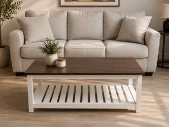 Moving sale:  Coffee table mocha white 40”