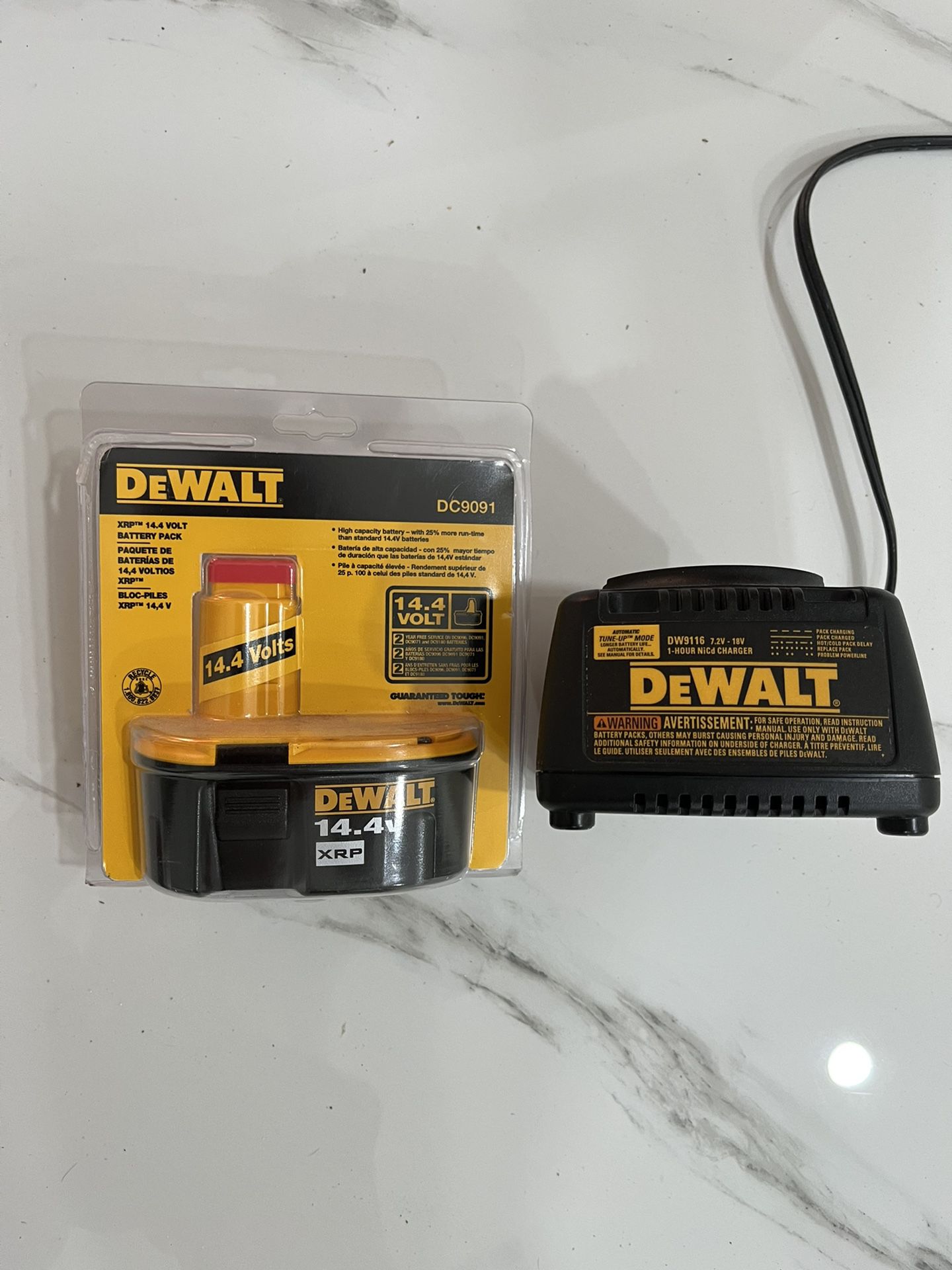 Dewalt DC9091 14.4V Battery And Charger Authentic genuine 