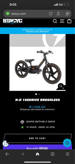 Stacyc 16 kids electric bike