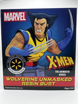 Marvel Animated X-Men Unmasked Wolverine – Diamond Select 6” Resin Bust Walmart Exclusive