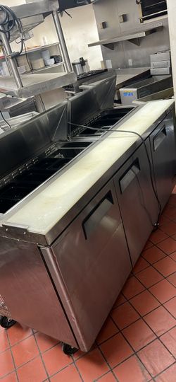 Commercial Fidgcon Stainless Steel Refrigerated Prep Table