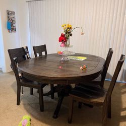 $400 All ( dining table with chairs, TV stand with drawers and buffet)