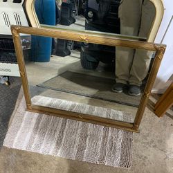 Antique Mantel Mirror 