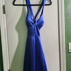 Blue Short Prom Dress
