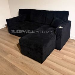 New Black Sofa Bed 