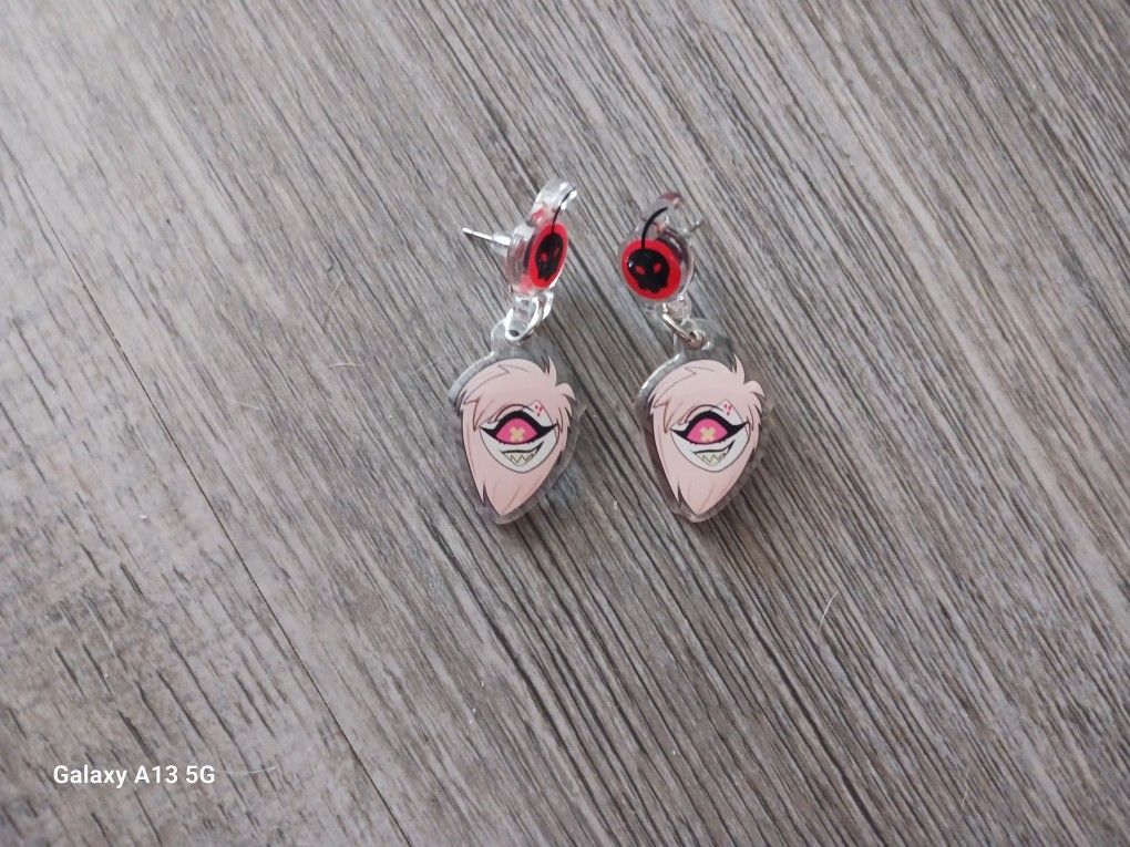 Hazbin Hotel: Cherry Bomb Acrylic Earrings