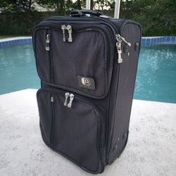 Luggage Suitcase Kenneth Cole Reaction Carry On Rolling Luggage Check In Wheeled Suitcase Black
