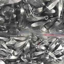 2,4,6,7,8oz Fishing Bank Sinkers 2 Bundle Minimum 