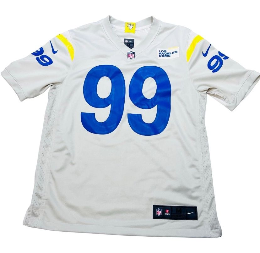 Los Angeles Rams Aaron Donald Jersey Medium Nike Vapor Bone Limited Edition NFL