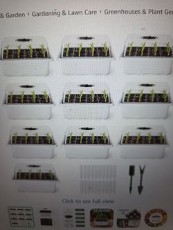 Delxo 10 Pack Seed Starter Kit with Humidity Domes