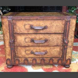 Treasure Style Old World Map Colonial Dresser - 34W x 28H x 18D   