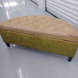 Tufted Ottoman with nailhead trim and storage
