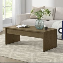 Whitlee Lift-Top Coffee Table. Brown