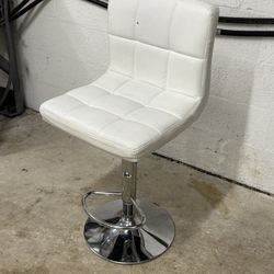 4 White Bar stools