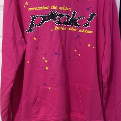 Pink Spider Hoodie XL