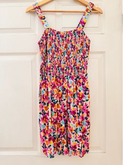 Floral romper with pockets Large - New