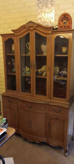 Elegant Vintage China Cabinet
