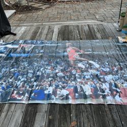 Michael Jordan 1987 Gatorade Dunk Contest 10’ X 6’ Vinyl Banner With Grommets Ex Cond